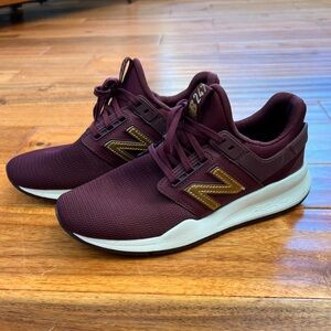 New Balance 247 - Burgundy & gold accents